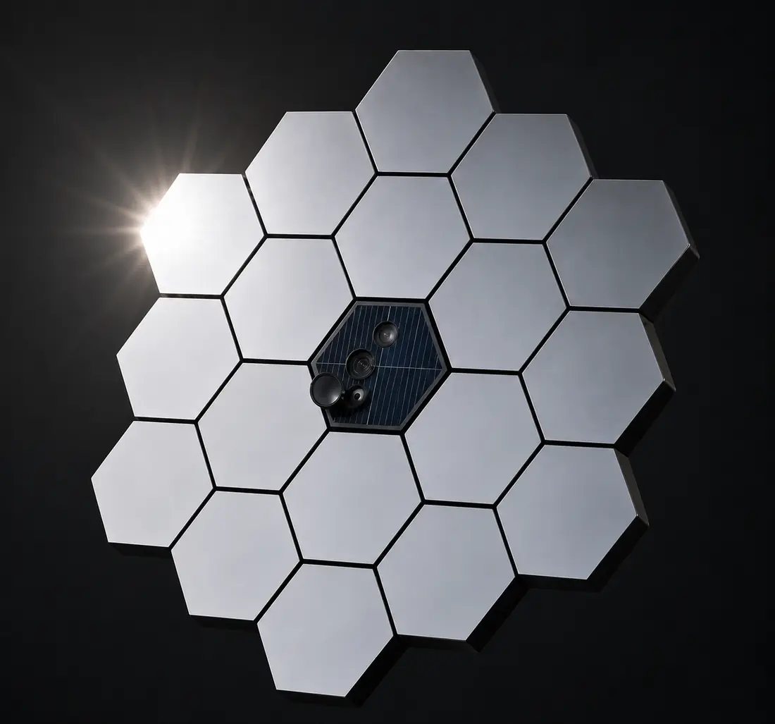 Pro-Modul mit 18 Hexagon-Spiegelwaben