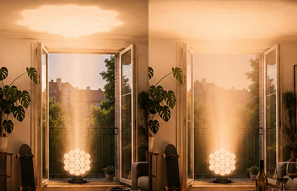 Heliostat One — Lichtstrahl im Wohnraum, architektonisches Statement