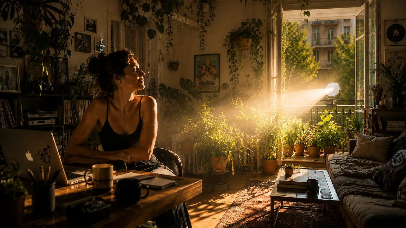 Der botanische Booster — Sonnenlicht auf Indoor-Pflanzen